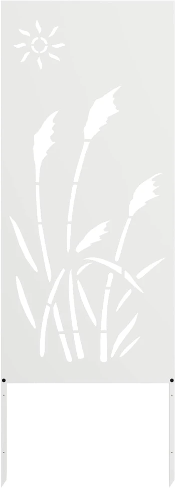 Sodo privatumo ekranas „Fretwork“ Balta 50 x 140 cm