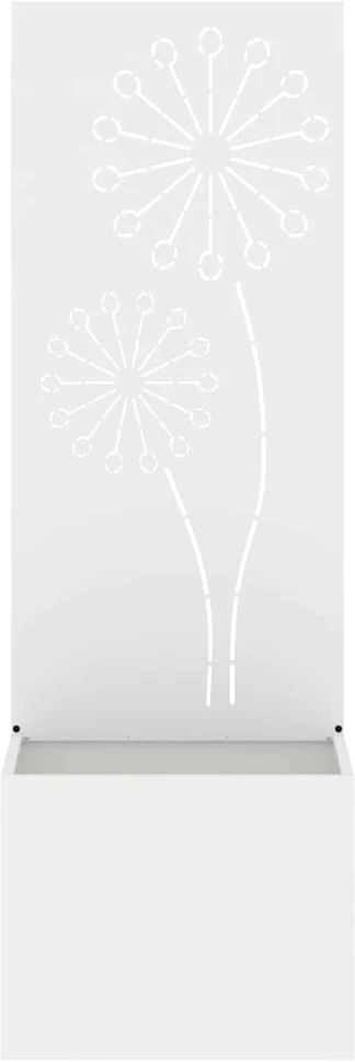 Sodo privatumo ekranas „Fretwork“ Balta 50 x 32 x 150 cm