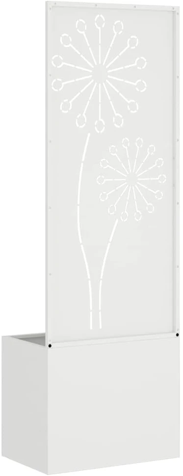 Sodo privatumo ekranas „Fretwork“ Balta 50 x 32 x 150 cm