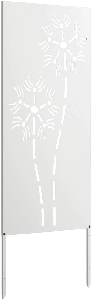 Sodo privatumo ekranas „Fretwork“ Balta 50 x 140 cm