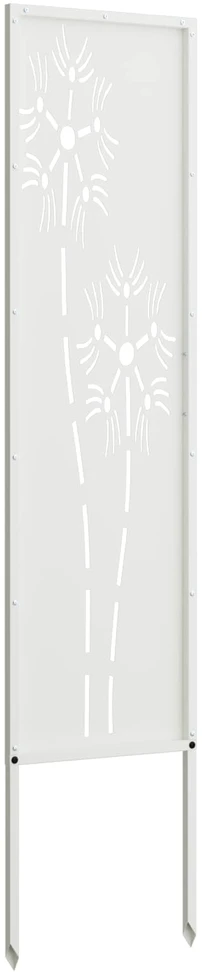 Sodo privatumo ekranas „Fretwork“ Balta 32 x 140 cm