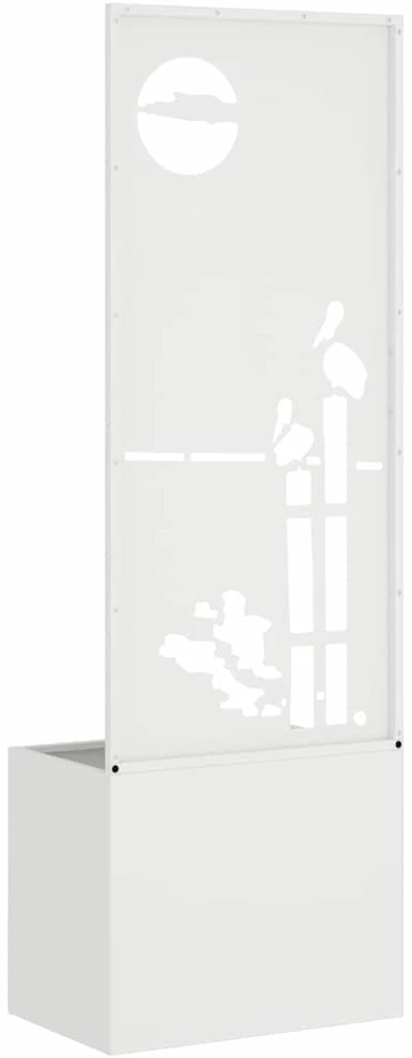 Sodo privatumo ekranas „Fretwork“ Balta 50 x 32 x 150 cm