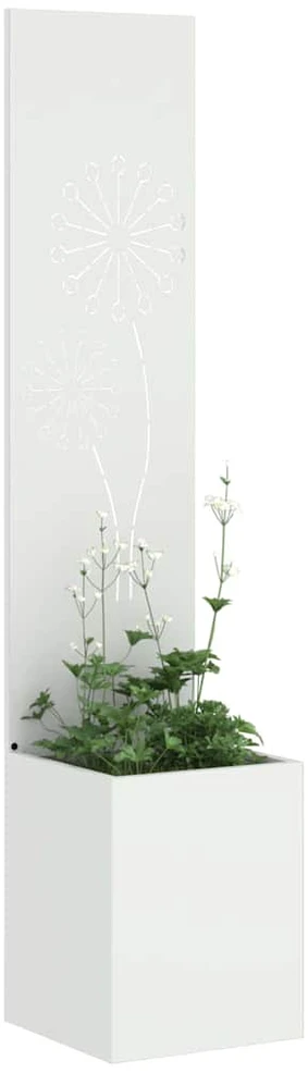 Sodo privatumo ekranas „Fretwork“ Balta 32 x 32 x 150 cm