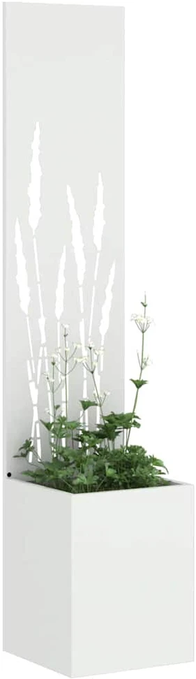 Sodo privatumo ekranas „Fretwork“ Balta 32 x 32 x 150 cm