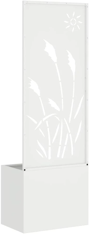 Sodo privatumo ekranas „Fretwork“ Balta 50 x 32 x 150 cm