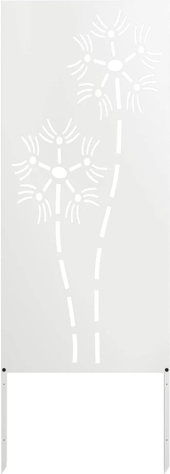 Sodo privatumo ekranas „Fretwork“ Balta 50 x 140 cm