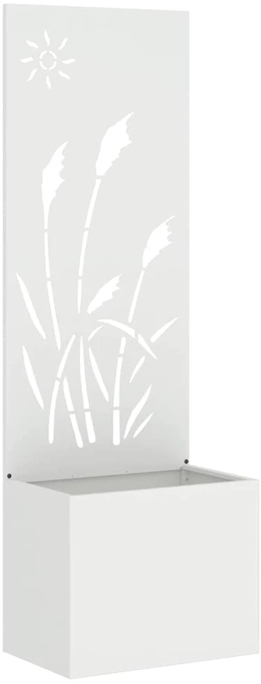 Sodo privatumo ekranas „Fretwork“ Balta 50 x 32 x 150 cm