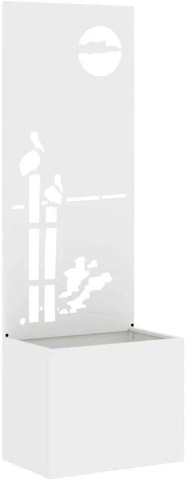 Sodo privatumo ekranas „Fretwork“ Balta 50 x 32 x 150 cm