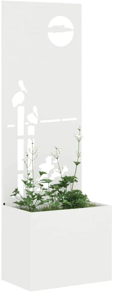 Sodo privatumo ekranas „Fretwork“ Balta 50 x 32 x 150 cm