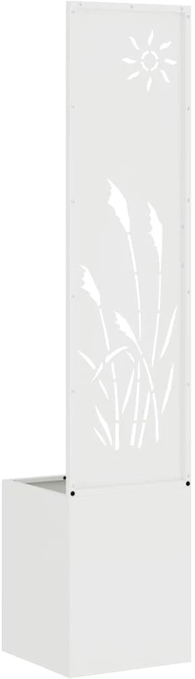 Sodo privatumo ekranas „Fretwork“ Balta 32 x 32 x 150 cm