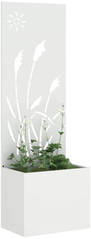 Sodo privatumo ekranas „Fretwork“ Balta 50 x 32 x 150 cm