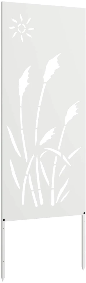 Sodo privatumo ekranas „Fretwork“ Balta 50 x 140 cm