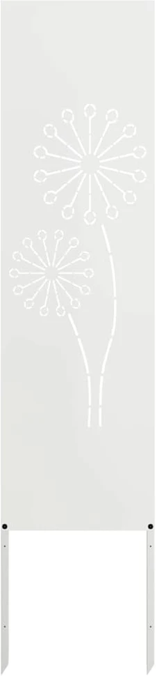 Sodo privatumo ekranas „Fretwork“ Balta 32 x 140 cm