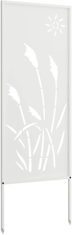 Sodo privatumo ekranas „Fretwork“ Balta 50 x 140 cm