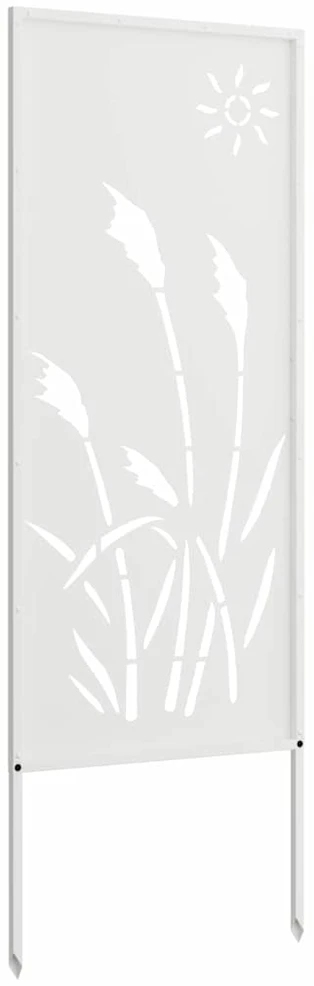 Sodo privatumo ekranas „Fretwork“ Balta 50 x 140 cm