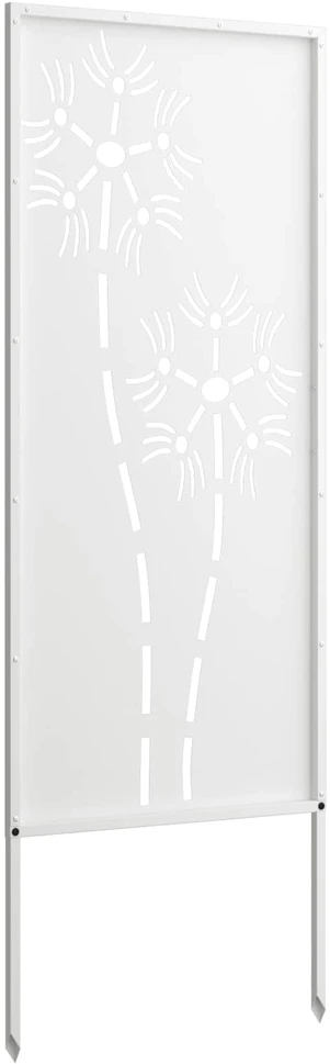 Sodo privatumo ekranas „Fretwork“ Balta 50 x 140 cm
