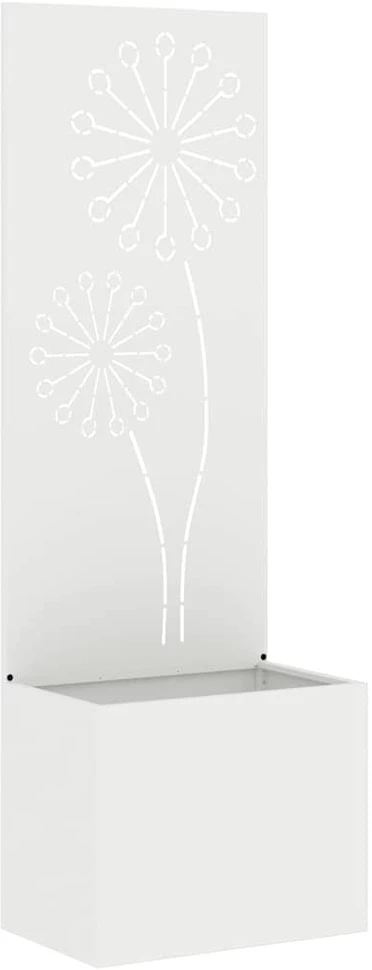 Sodo privatumo ekranas „Fretwork“ Balta 50 x 32 x 150 cm