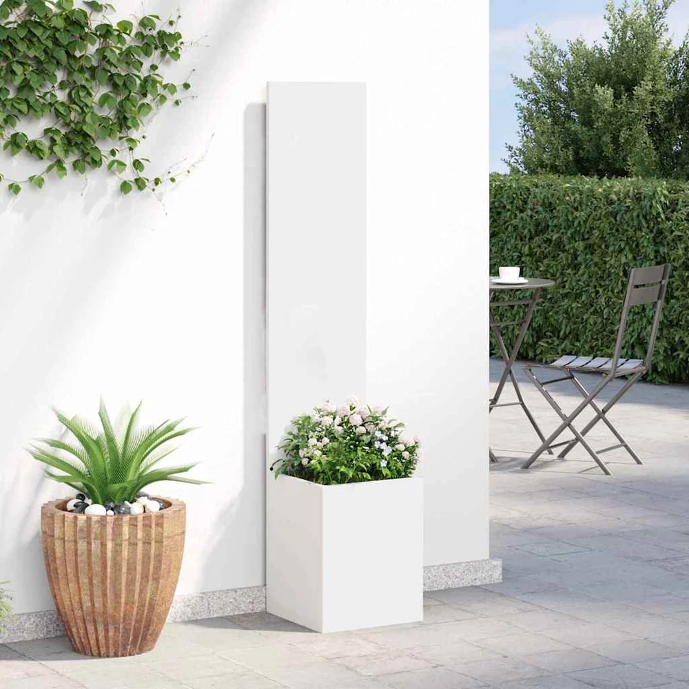 Sodo privatumo ekranas „Fretwork“ Balta 32 x 32 x 150 cm