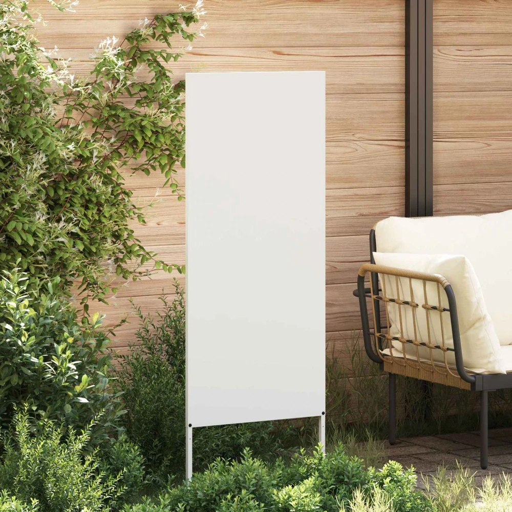 Sodo privatumo ekranas „Fretwork“ Balta 50 x 140 cm