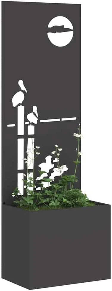 Sodo privatumo ekranas „Fretwork“ Juoda 50 x 32 x 150 cm