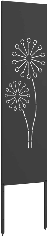 Sodo privatumo ekranas „Fretwork“ Juoda 32 x 140 cm
