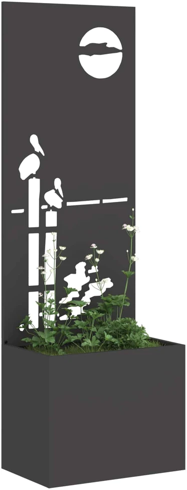 Sodo privatumo ekranas „Fretwork“ Juoda 50 x 32 x 150 cm