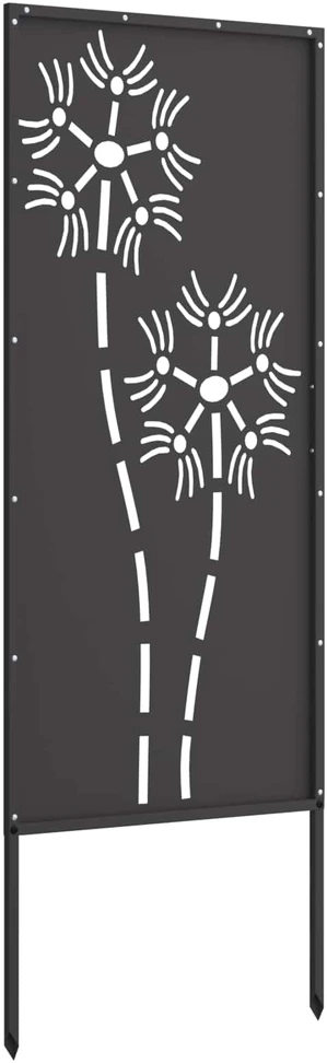 Sodo privatumo ekranas „Fretwork“ Juoda 50 x 140 cm