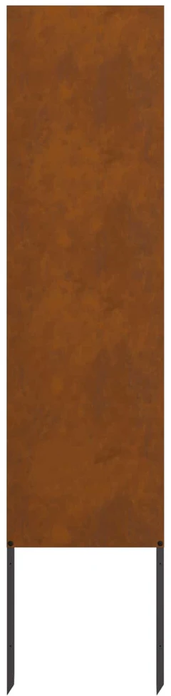 Sodo privatumo ekranas „Fretwork“ Rūdijanti 32 x 140 cm
