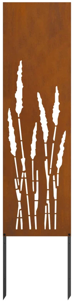 Sodo privatumo ekranas „Fretwork“ Rūdijanti 32 x 140 cm