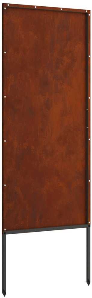 Sodo privatumo ekranas „Fretwork“ Rūdijanti 50 x 140 cm