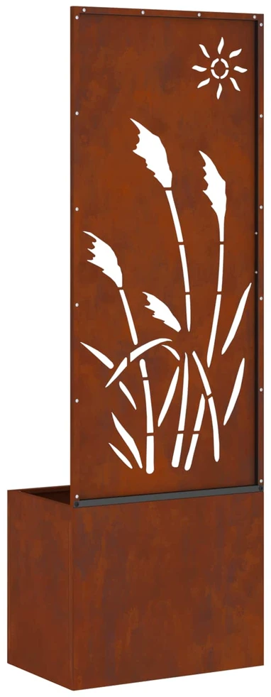 Sodo privatumo ekranas „Fretwork“ Rūdijanti 50 x 32 x 150 cm