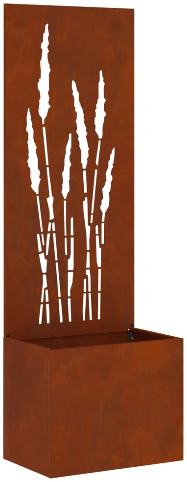 Sodo privatumo ekranas „Fretwork“ Rūdijanti 50 x 32 x 150 cm