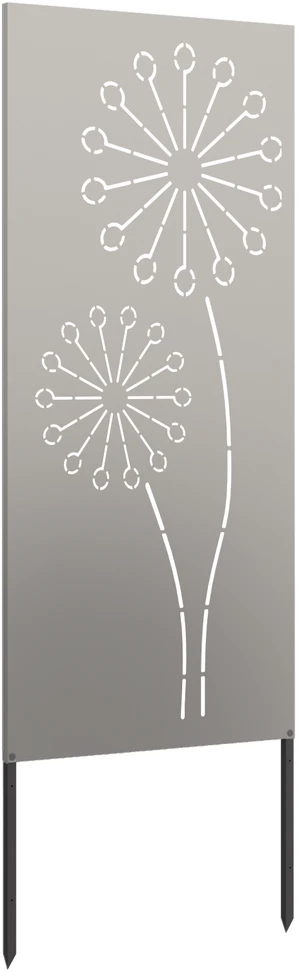 Sodo privatumo ekranas „Fretwork“ Rūdijanti 50 x 140 cm