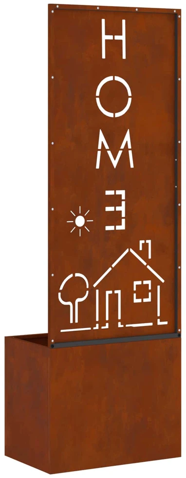 Sodo privatumo ekranas „Fretwork“ Rūdijanti 50 x 32 x 150 cm