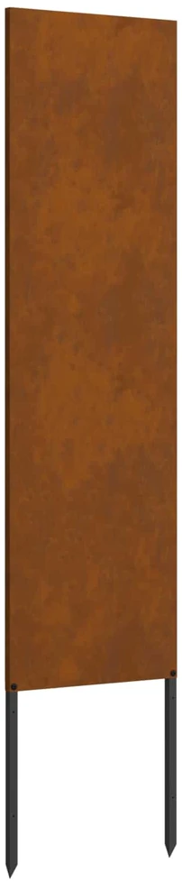 Sodo privatumo ekranas „Fretwork“ Rūdijanti 32 x 140 cm