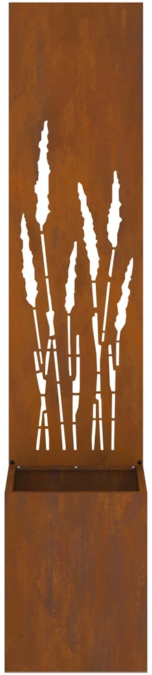Sodo privatumo ekranas „Fretwork“ Rūdijanti 32 x 32 x 150 cm