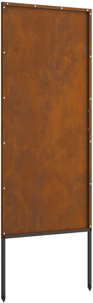 Sodo privatumo ekranas „Fretwork“ Rūdijanti 50 x 140 cm
