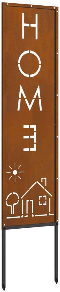 Sodo privatumo ekranas „Fretwork“ Rūdijanti 32 x 140 cm