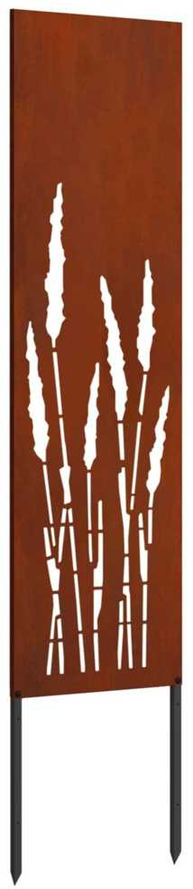 Sodo privatumo ekranas „Fretwork“ Rūdijanti 32 x 140 cm