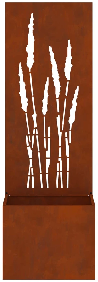 Sodo privatumo ekranas „Fretwork“ Rūdijanti 50 x 32 x 150 cm