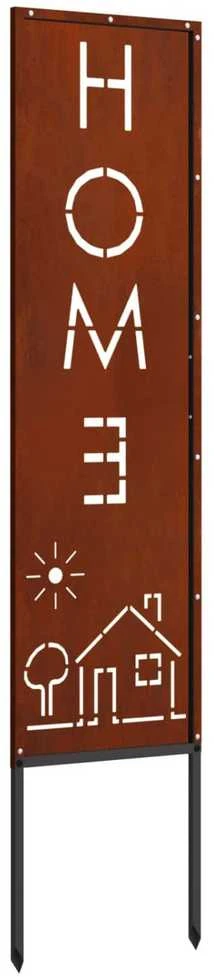 Sodo privatumo ekranas „Fretwork“ Rūdijanti 32 x 140 cm
