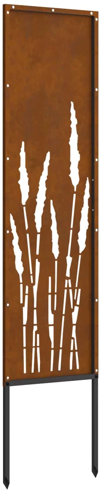Sodo privatumo ekranas „Fretwork“ Rūdijanti 32 x 140 cm