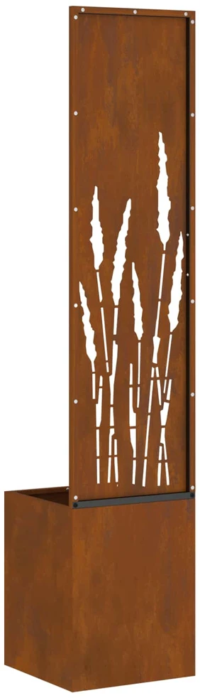 Sodo privatumo ekranas „Fretwork“ Rūdijanti 32 x 32 x 150 cm