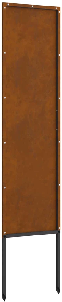 Sodo privatumo ekranas „Fretwork“ Rūdijanti 32 x 140 cm