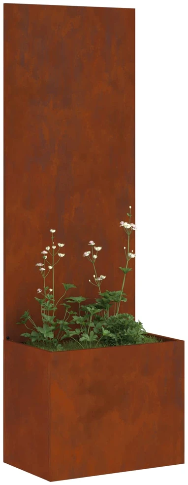 Sodo privatumo ekranas „Fretwork“ Rūdijanti 50 x 32 x 150 cm