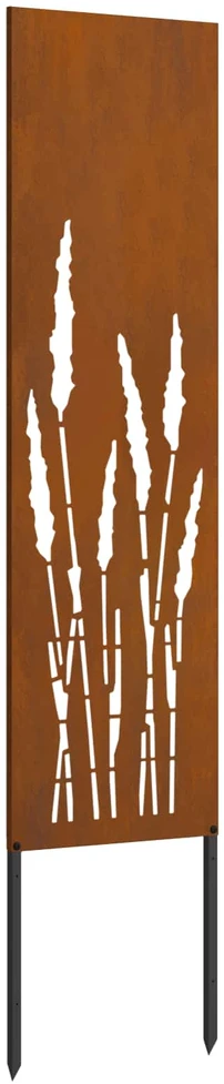 Sodo privatumo ekranas „Fretwork“ Rūdijanti 32 x 140 cm
