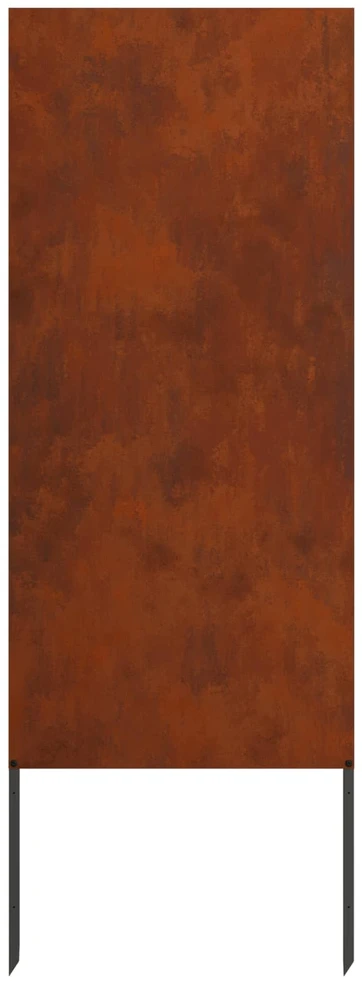 Sodo privatumo ekranas „Fretwork“ Rūdijanti 50 x 140 cm