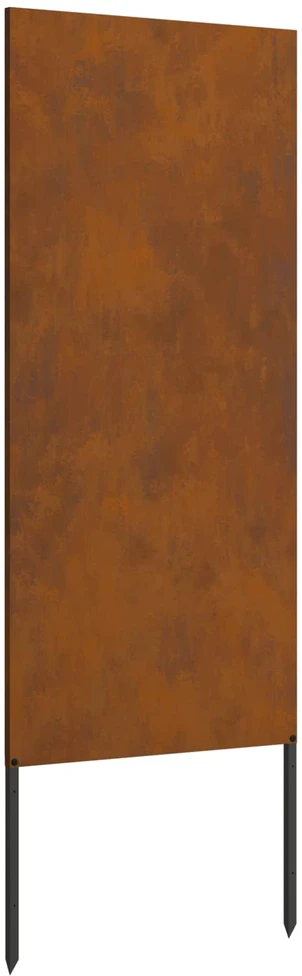 Sodo privatumo ekranas „Fretwork“ Rūdijanti 50 x 140 cm