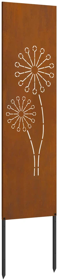 Sodo privatumo ekranas „Fretwork“ Rūdijanti 32 x 140 cm