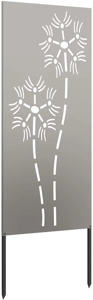 Sodo privatumo ekranas „Fretwork“ Rūdijanti 50 x 140 cm